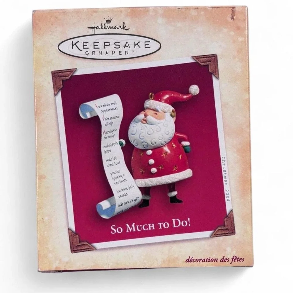 Vintage 2004 Hallmark Keepsake Santa Ornament 